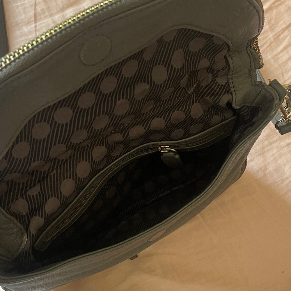 Vince Camuto Charcoal Leather Crossbody Bag - Picture 4 of 4